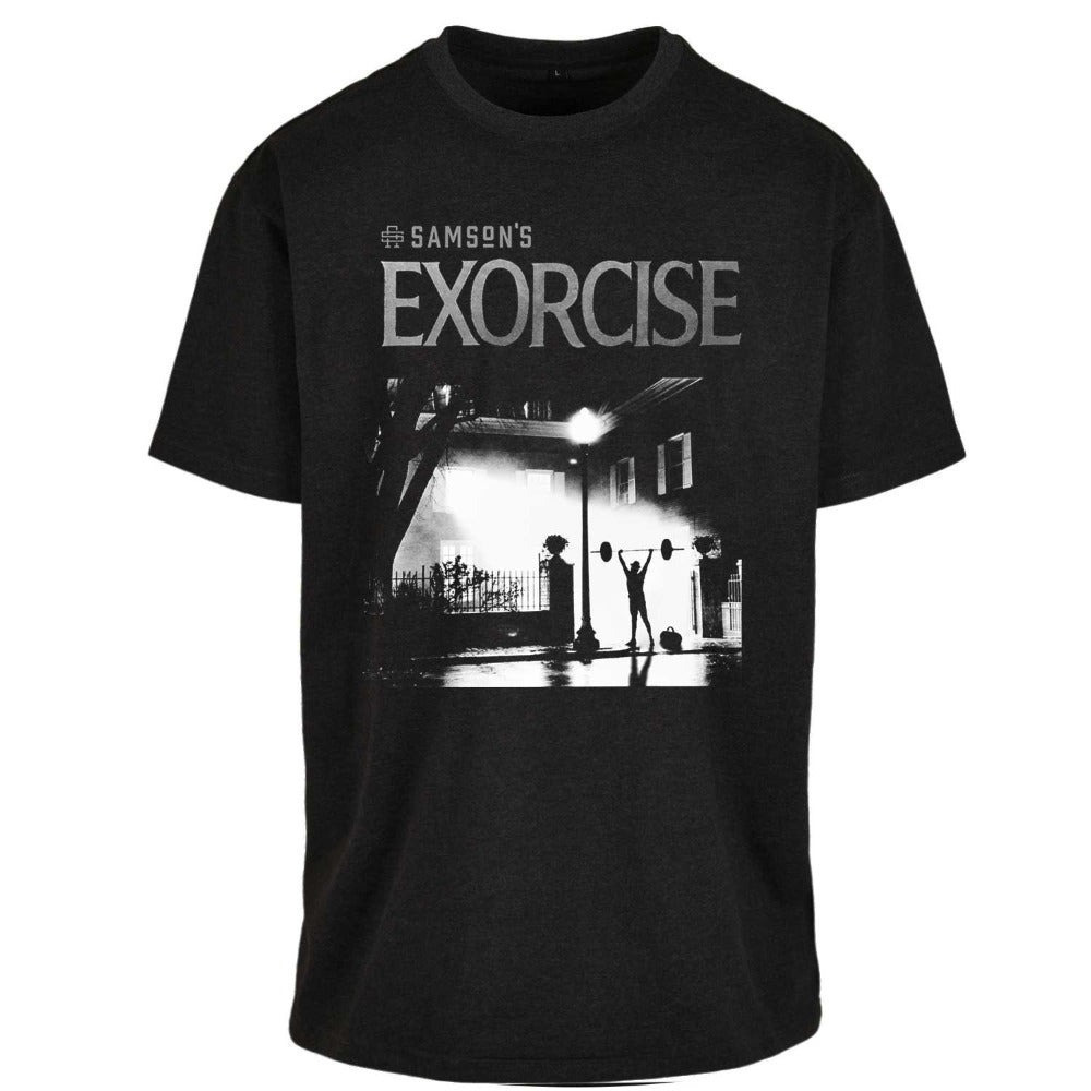 Exorcise Funny Wordplay Horror Meme Graphic Unisex T-Shirt